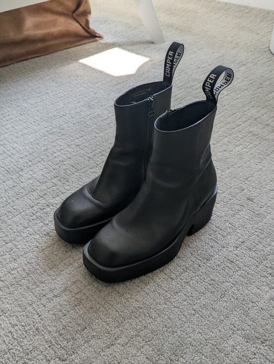 Camper Shoes - Camper Billie Black Chunky Platform Ankle Boots
